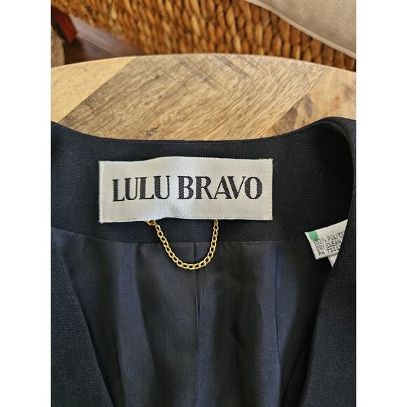 Lulu Bravo Vintage Blazer Faux Diamonds Saks 5th Avenue Women's Size 8 NWT - Picture 6 of 11
